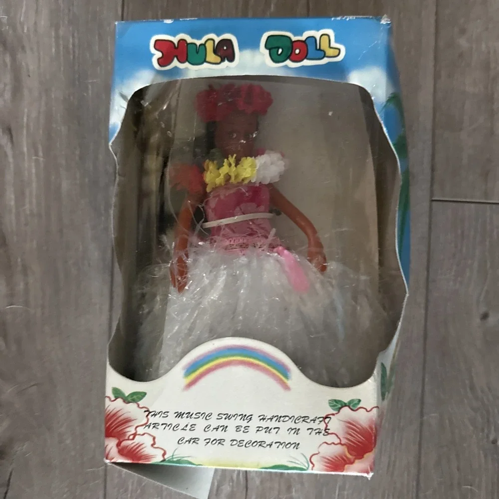 Vintage Tzu Ling Inc.  Hula Doll Musical Dancing Doll Dashboard Doll New‎ In Box
